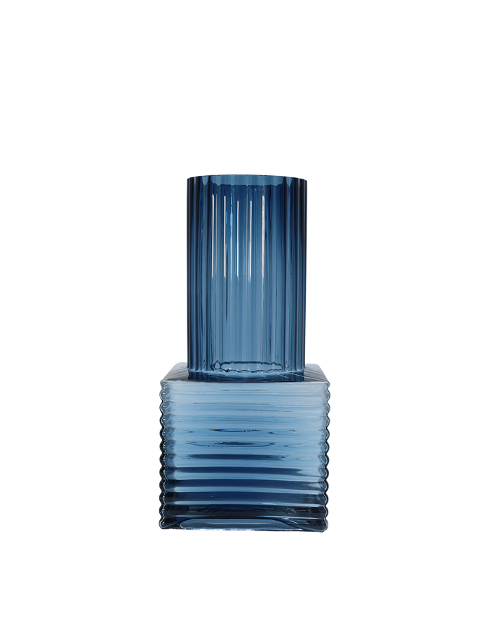 Blue Chimney Vase-Small