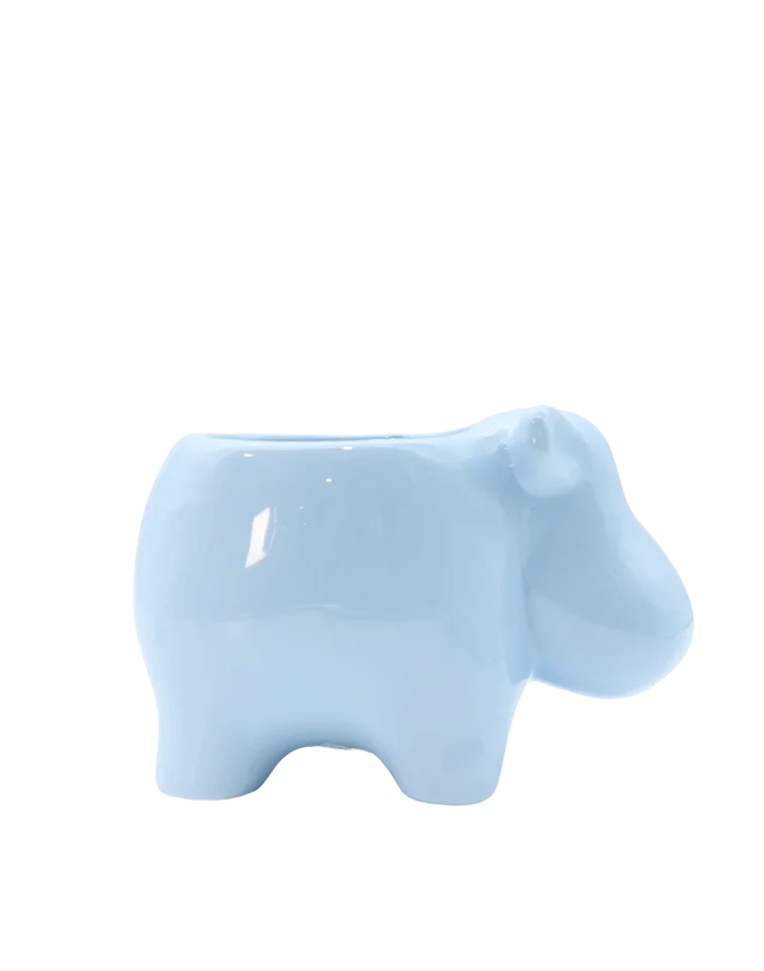 Blue Hippo Pod Vase