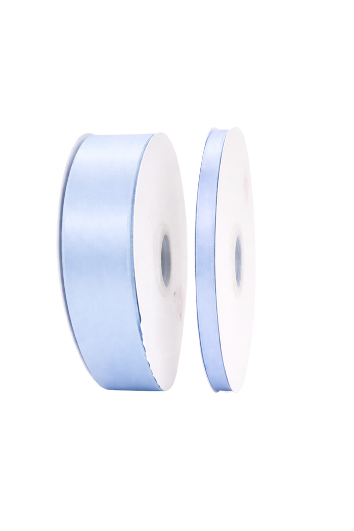 Blue Mist Double Faced Satin Ribbon - 100 Yards 0.5"