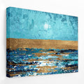 Blue Sunset - Beach Canvas Wall Art