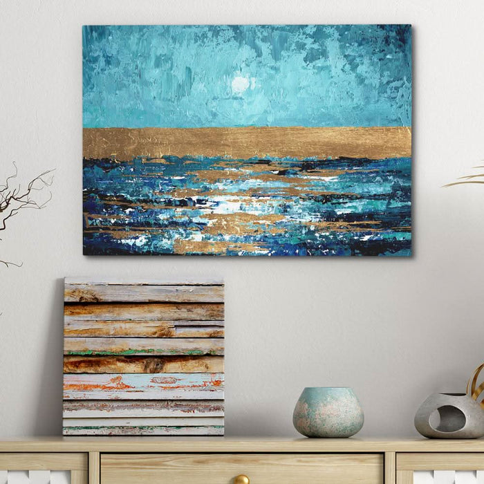 Blue Sunset - Beach Art