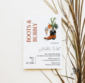 Boots and Bubbly Champange Western Bridal Shower Invitation - Premium  from Sugar and Spice Invitations - Just $1.95! Shop now at Sugar and Spice Paper