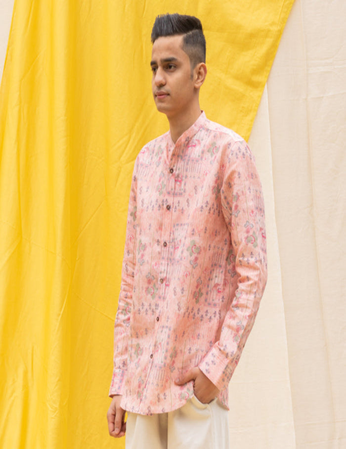 Boozy Boys Peach Smart Wear Shirt