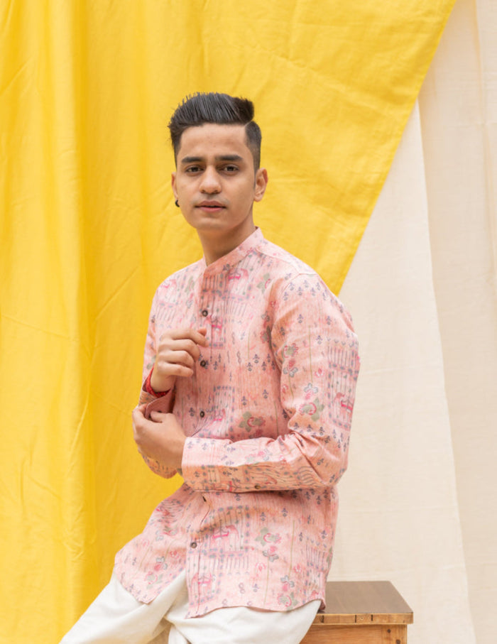 Boozy Boys Peach Smart Wear Shirt