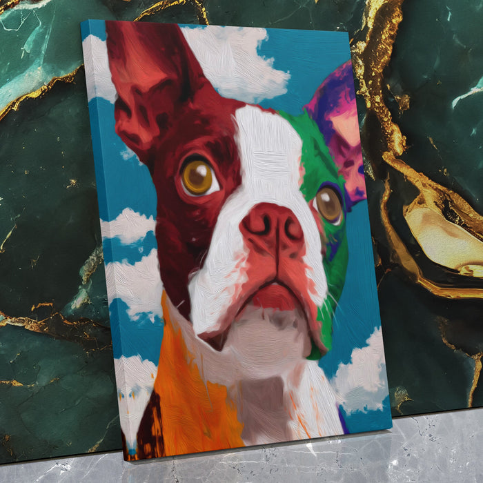 Boston Terrier Kaleidoscope - Luxury Wall Art