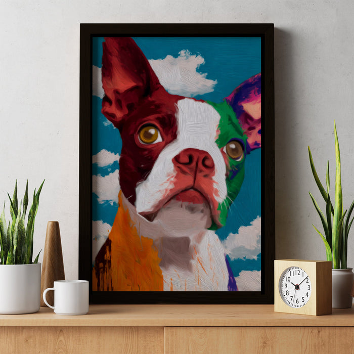 Boston Terrier Kaleidoscope - Luxury Wall Art