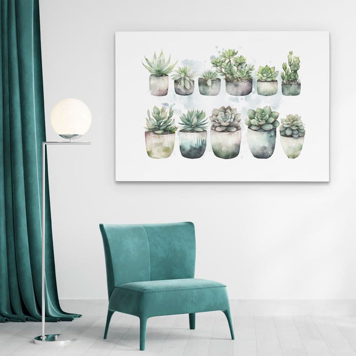 Botanical Pots - Green Wall Art