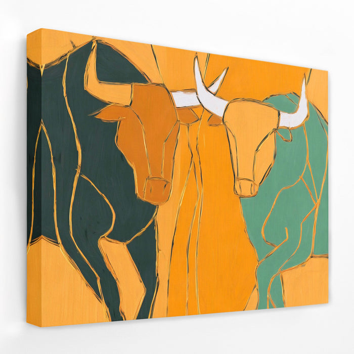 Bovine Celebration Trio - Luxury Wall Art