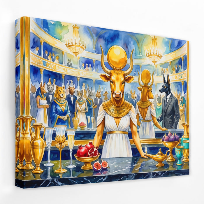 Bovine Golden Opera canvas wall art
