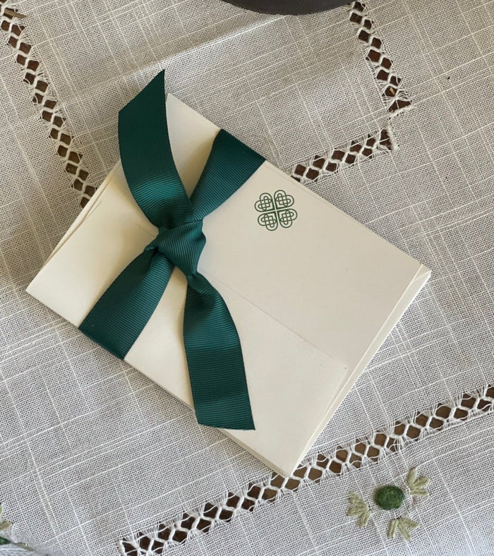 Boxed Celtic Knot Stationery - Irish Note Cards and Envelopes (10) - Ed's Plant Shop