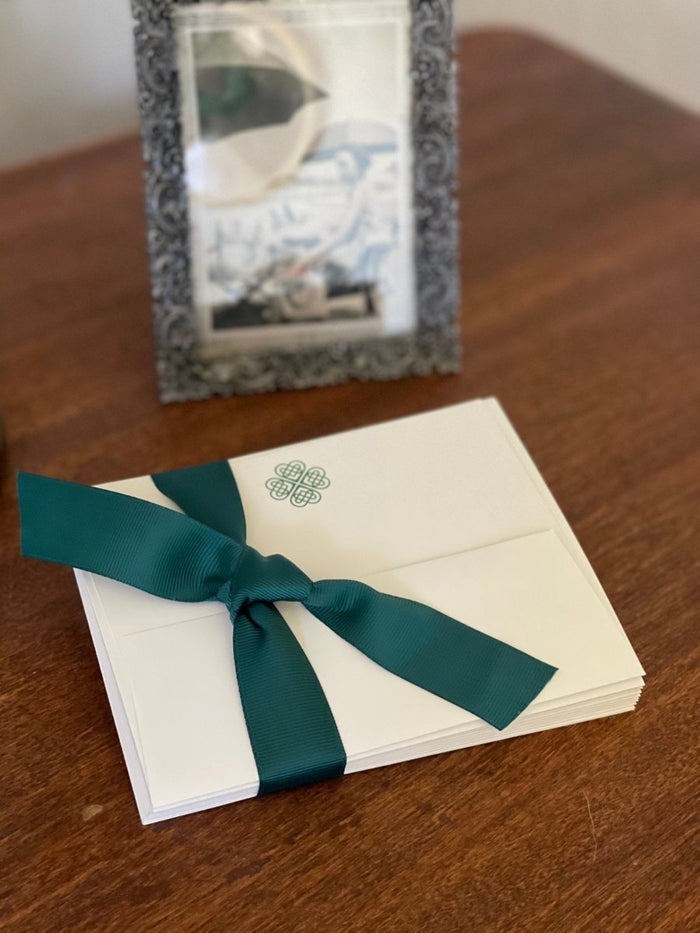 Boxed Celtic Knot Stationery - Irish Note Cards and Envelopes (10) - Ed's Plant Shop