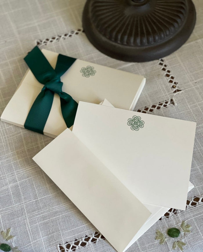 Boxed Celtic Knot Stationery - Irish Note Cards and Envelopes (10) - Ed's Plant Shop