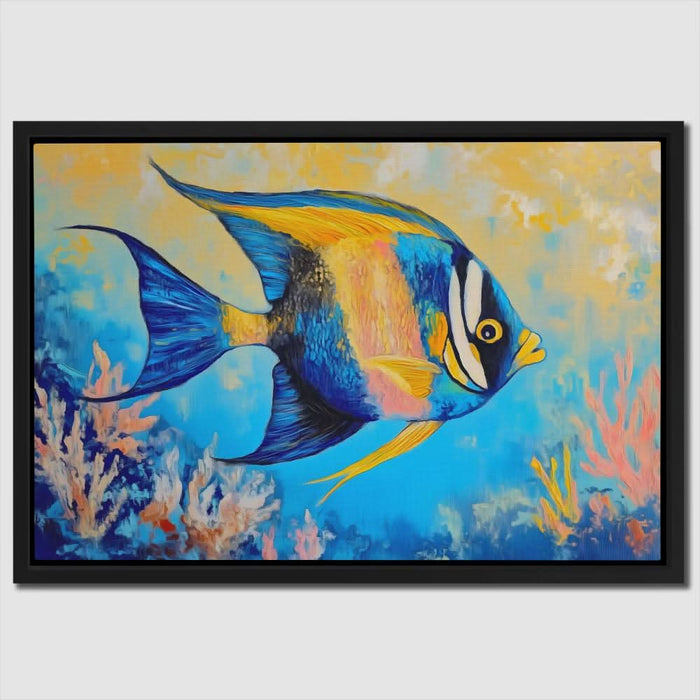 Brushstroke of the Sea - Colorful Canvas Wall Art