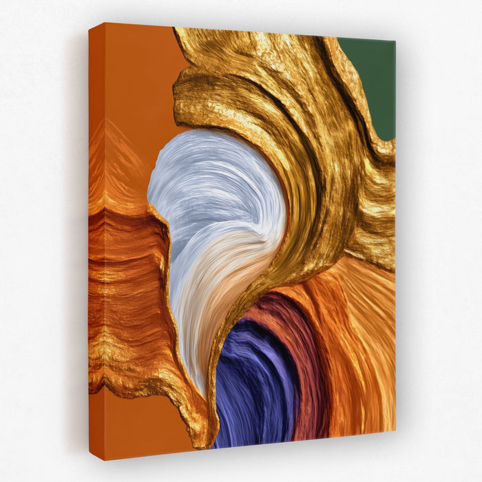 Brushstroke Pale Flow canvas wall art