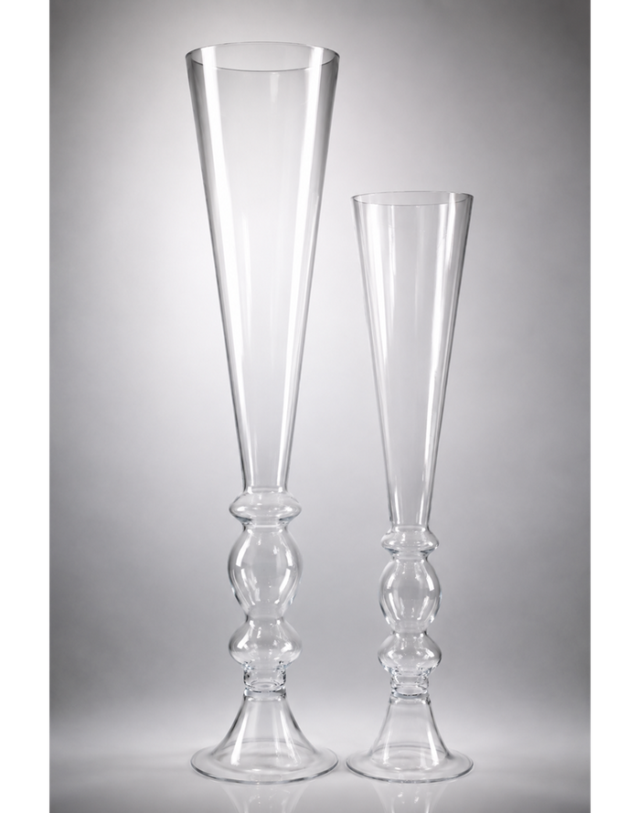 Bubble-Stem Trumpet Vase | Available in 2 Sizes