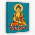 Buddha Lotus Gold canvas wall art