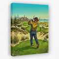 Bull Driver Box canvas wall art
