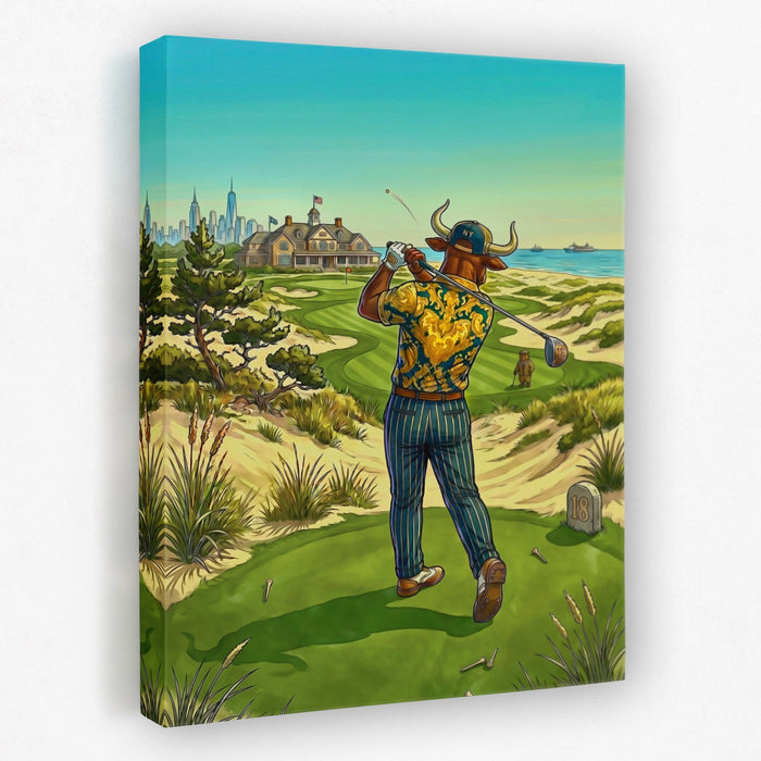 Bull Driver Box canvas wall art