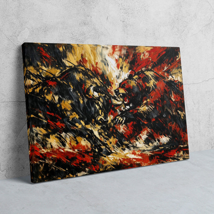 Bull V Bear Masterpiece - Luxury Wall Art