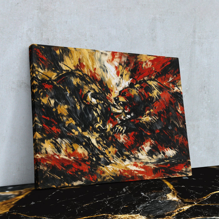 Bull V Bear Masterpiece - Luxury Wall Art