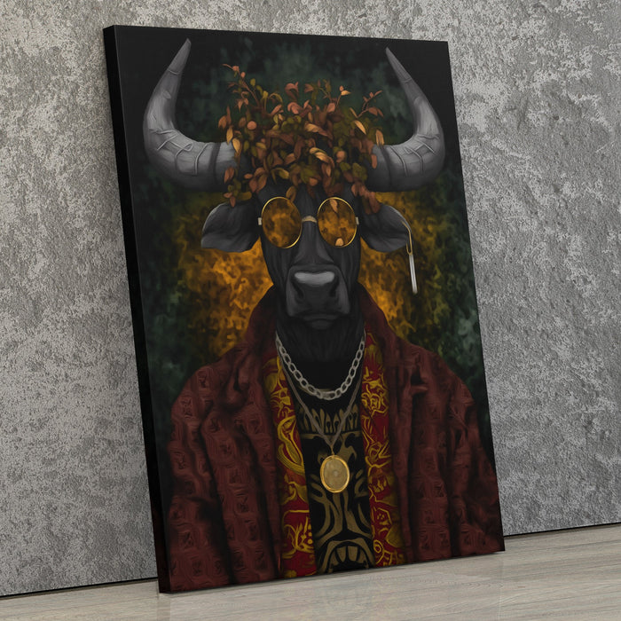 Bull's Autumn Crown - Luxury Wall Art