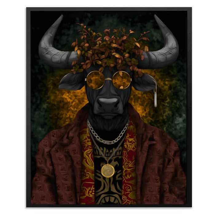 Bull's Autumn Crown - Luxury Wall Art