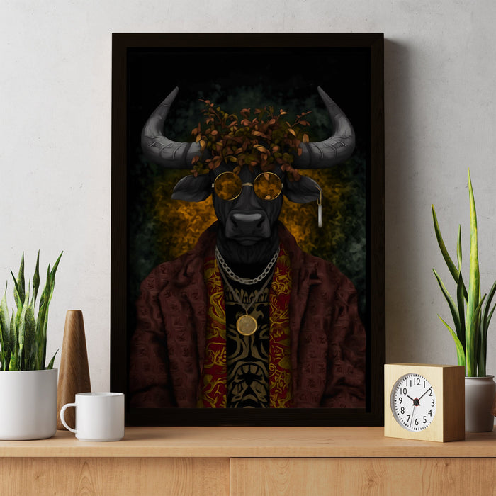 Bull's Autumn Crown - Luxury Wall Art