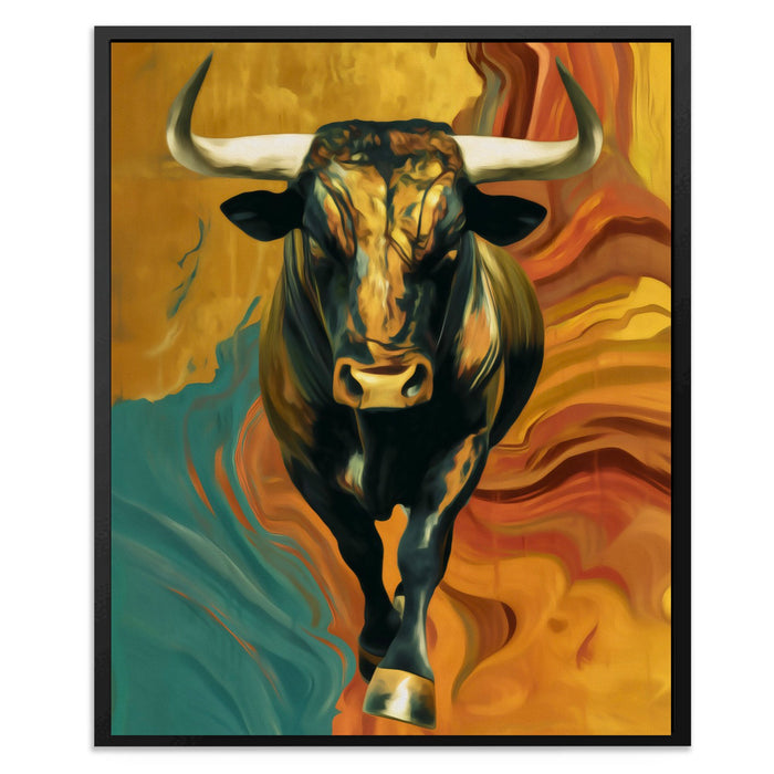Bulls Inferno Charge - Luxury Wall Art