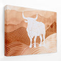 Bulls Mountain - Animals Canvas Wall Art