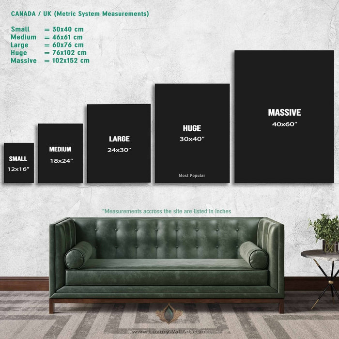 Business Lion - Blue Wall Art