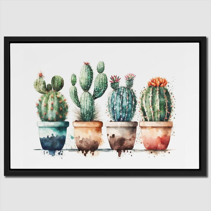 Cactus Party - Large Modern Canvas Print