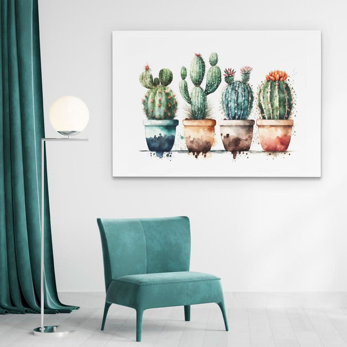 Cactus Party - Framed Art Print