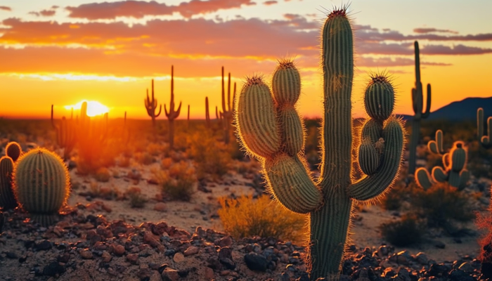 Cactus Sunset