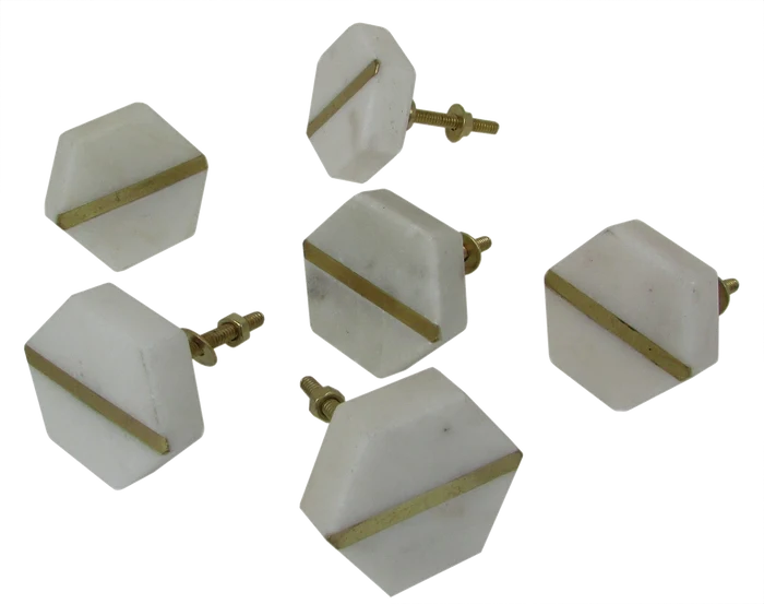 Carla Marble and Brass Knobs