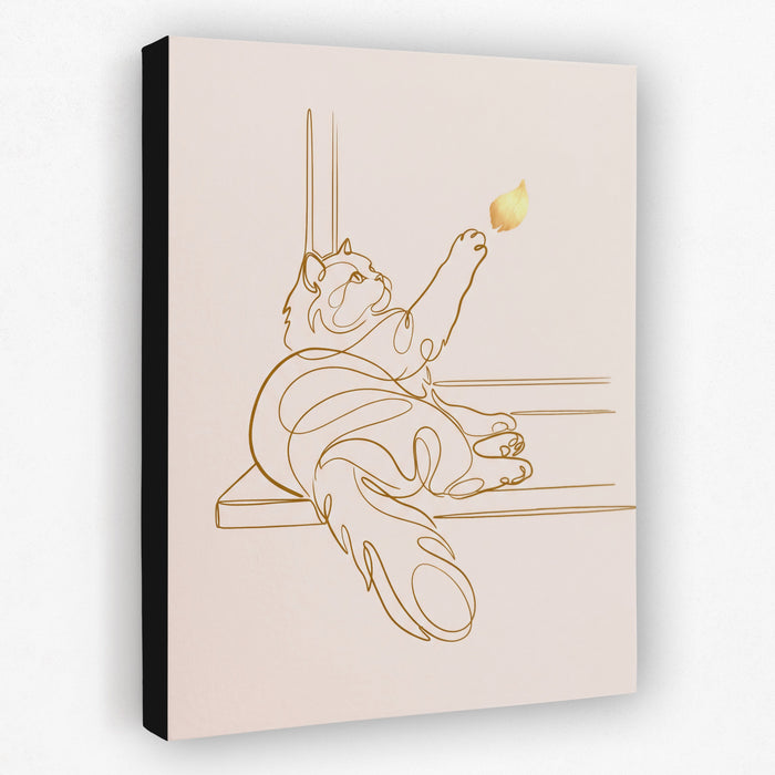 Cat Golden Reach — cat golden reach side view black wrap