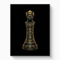 Cat Queen Regal — cat queen regal white studio framed black
