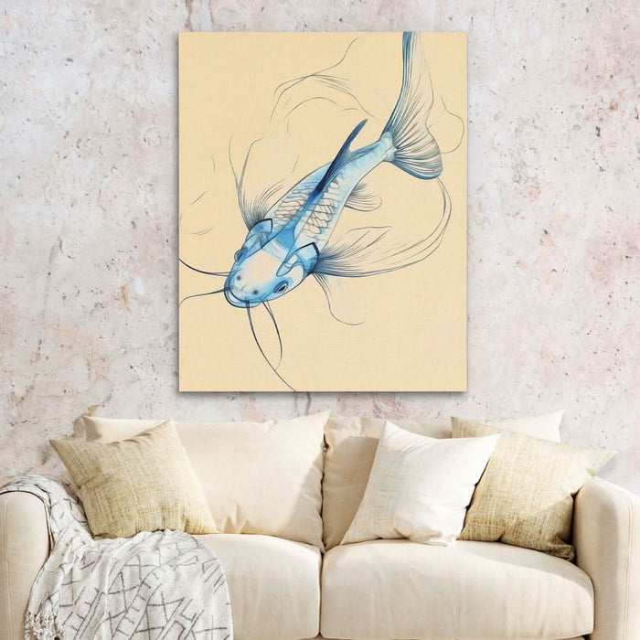 Catfish Catch - Large Contemporary Canvas Print