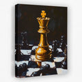 Checkmate Board - Black and White Canvas Wall Art