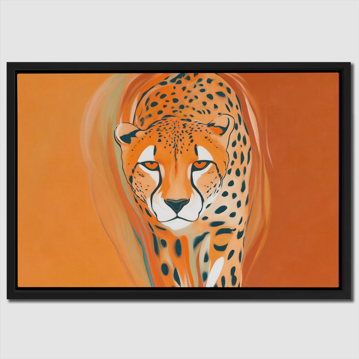 Cheetah Atmospheric Oil canvas wall art