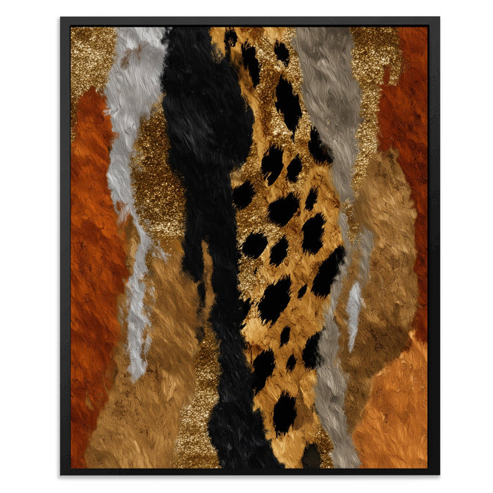 Cheetah Desert Sprint canvas wall art, room view