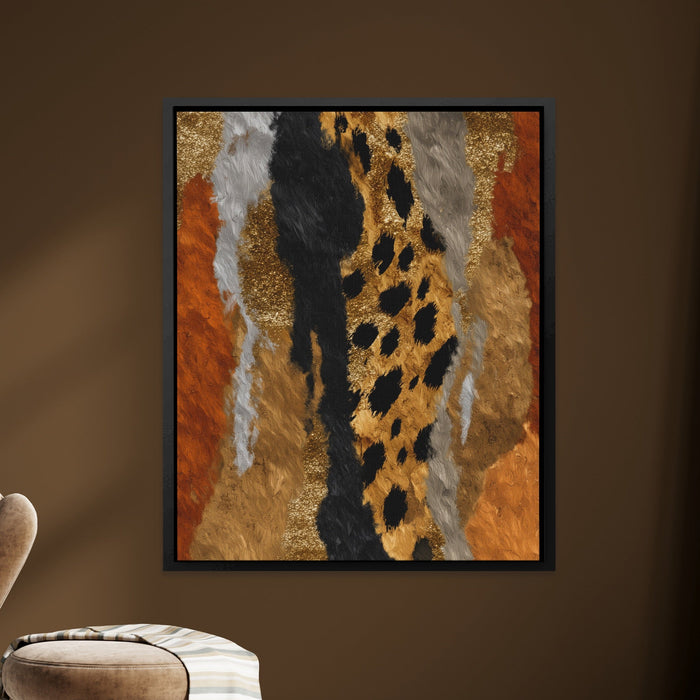 Cheetah Desert Sprint canvas wall art, room view