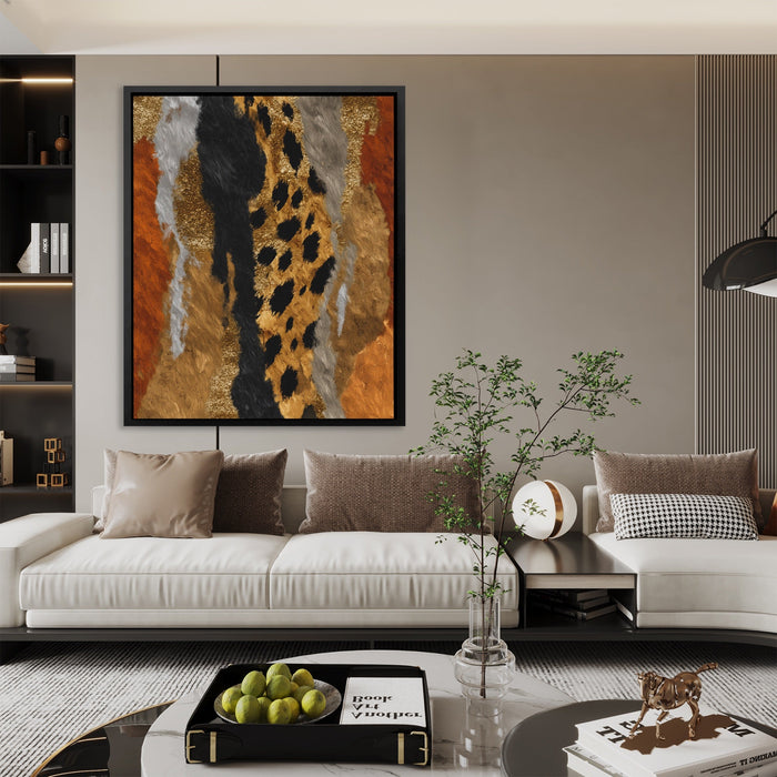 Cheetah Desert Sprint canvas wall art, room view