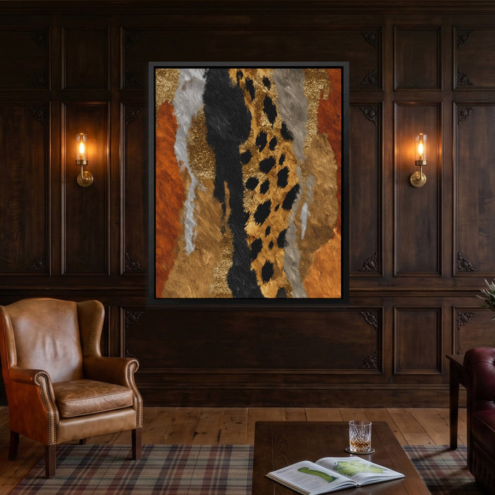 Cheetah Desert Sprint canvas wall art, room view