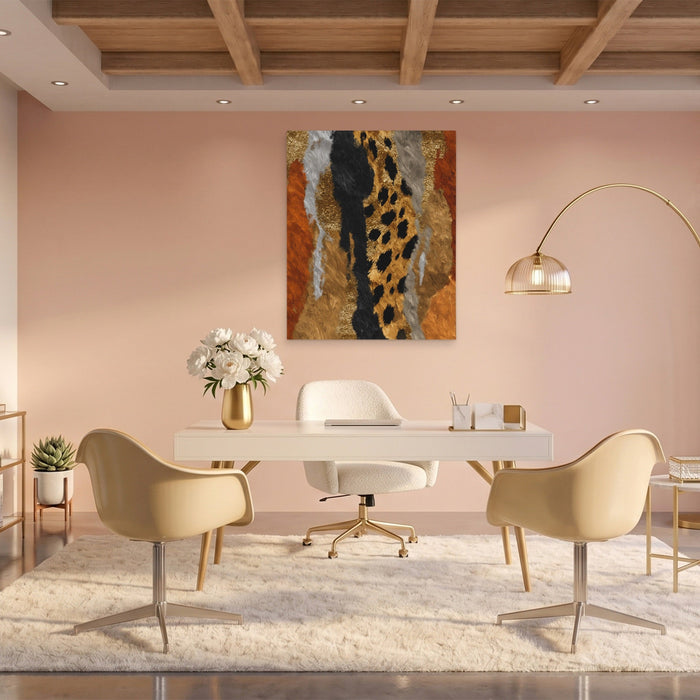 Cheetah Desert Sprint canvas wall art, room view