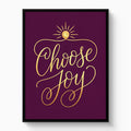 Choose Joy Gilded - Luxury Wall Art