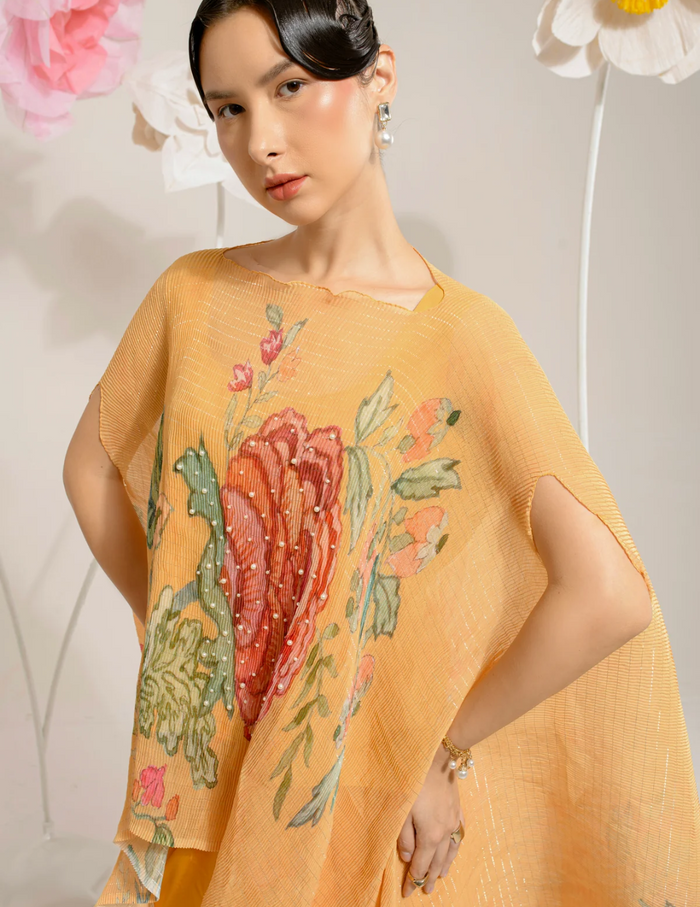 Chrome Yellow Kaftan & Dhoti