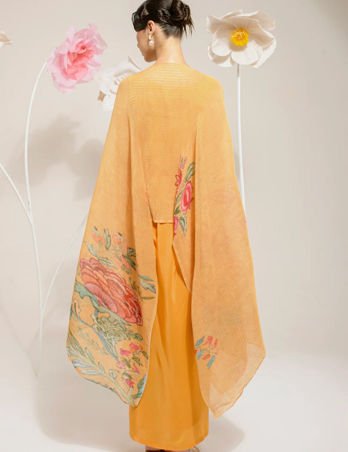 Chrome Yellow Kaftan & Dhoti