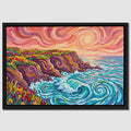 Coastal Cliffs Swirling — Coastal Cliffs Swirling Close Up Landscape 3