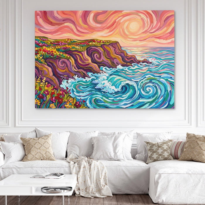 Coastal Cliffs Swirling — Coastal Cliffs Swirling White Couch and Wall 193