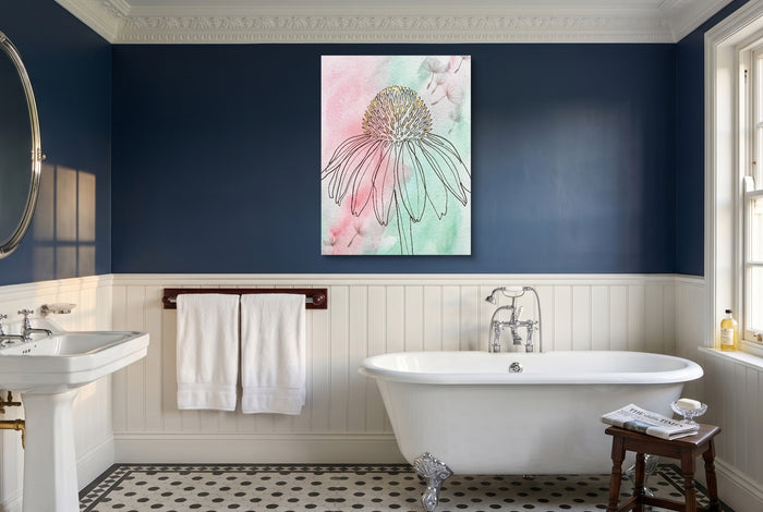 Coneflower Nodding Pale — coneflower nodding pale small bathroom interior 2 1port flush print